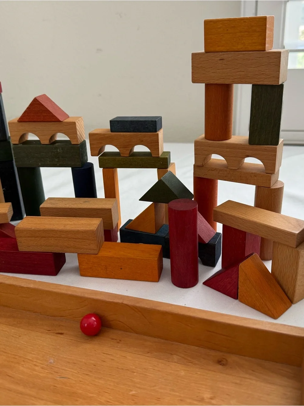 Wooden Colorful Stacking Blocks Set for Kids